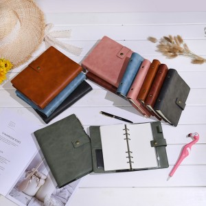 Nhật ký da có thểnạp lại tạp chí Notebook Tạp chí Binder Danh mục đầu tư- A5&A6
